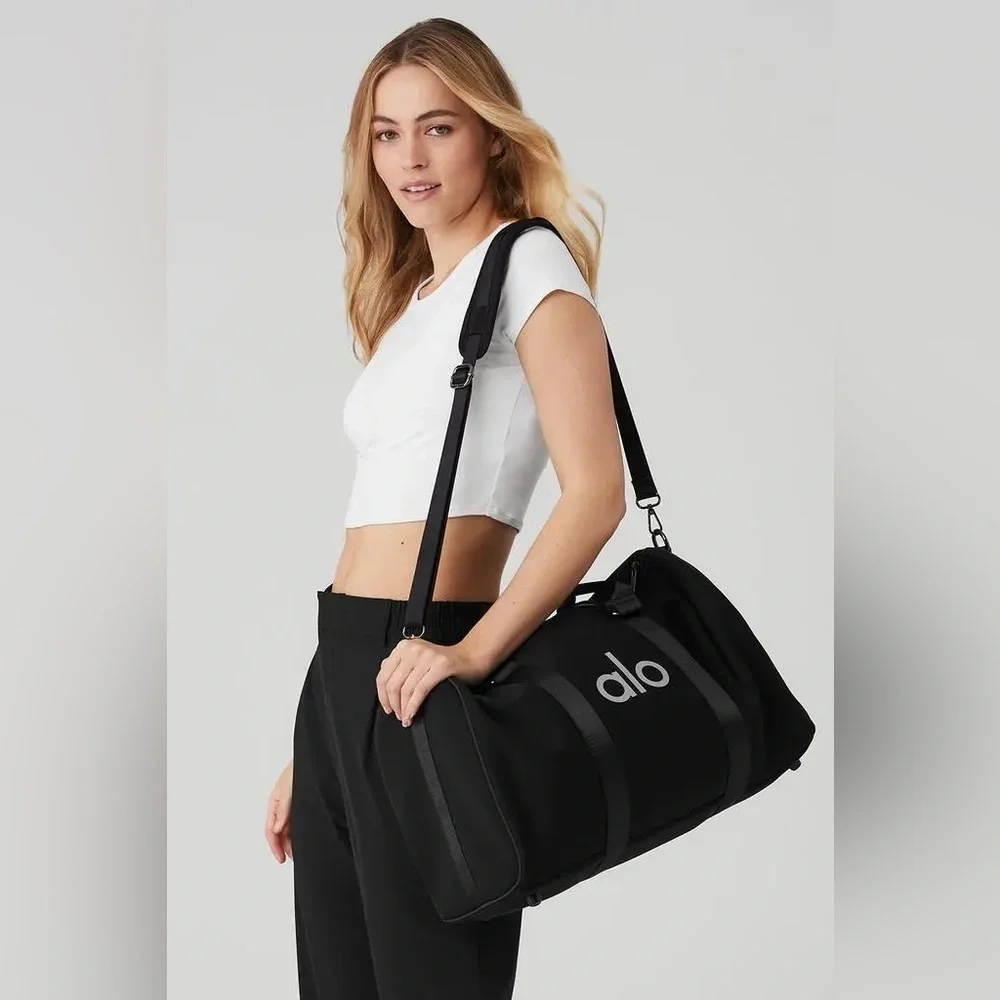 Alo Yoga Traverse Duffle Black/Silver